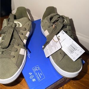 adidas Olive Green Athletic Shoes
